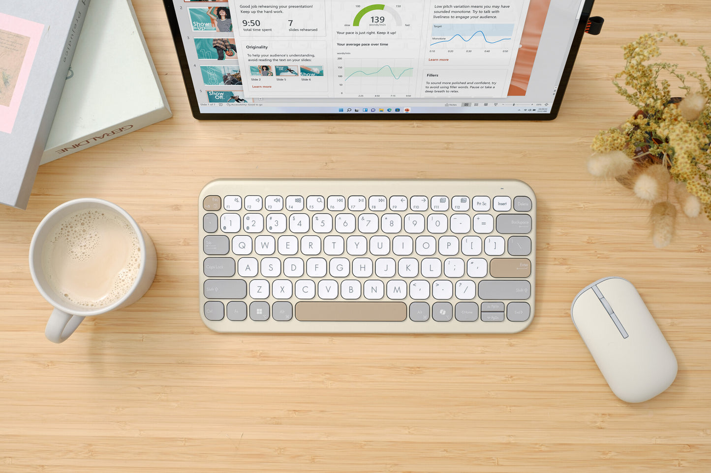 ASUS Marshmallow KW100 keyboard Home Bluetooth Beige