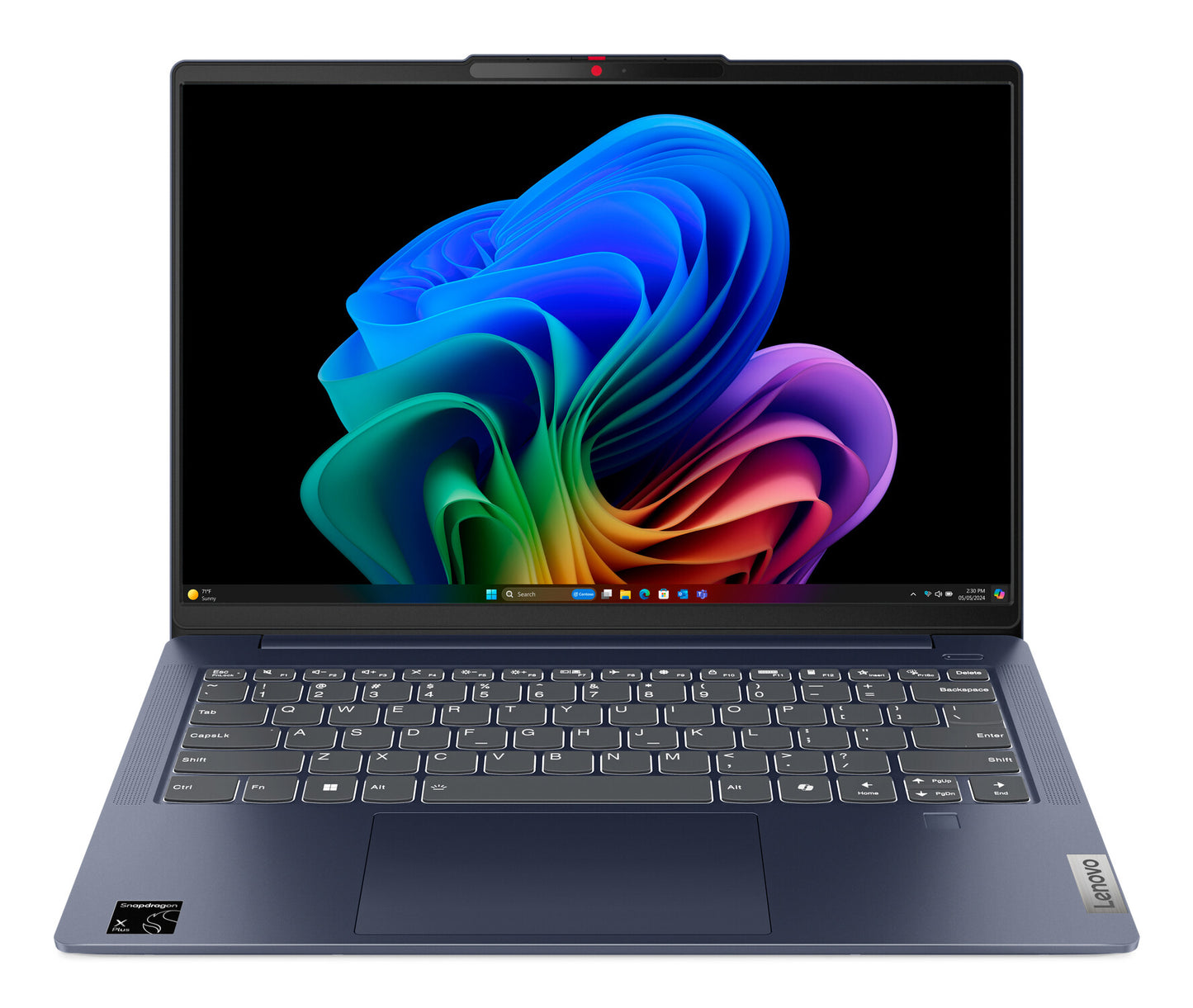 Lenovo IdeaPad Slim 5 14Q8X9 Copilot+ PC Snapdragon X1P-42-100 Laptop 35.6 cm (14") WUXGA 16 GB LPDDR5x-SDRAM 512 GB SSD Wi-Fi 7 (802.11be) Windows 11 Home UK English Blue