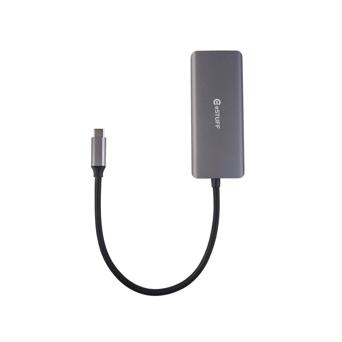 eSTUFF ES623007 interface hub USB 3.2 Gen 1 (3.1 Gen 1) Type-C 5000 Mbit/s Aluminium