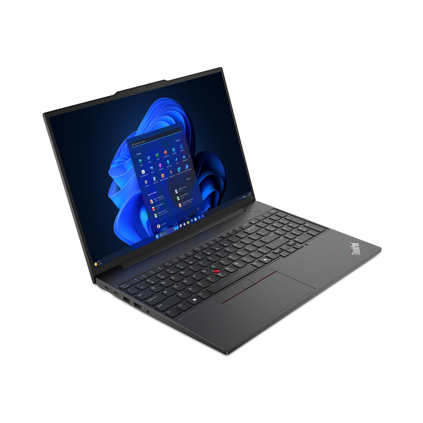 Lenovo ThinkPad E16 AMD Ryzen™ 7 7735HS Laptop 40.6 cm (16") WUXGA 16 GB DDR5-SDRAM 512 GB SSD Wi-Fi 6E (802.11ax) Windows 11 Pro Black