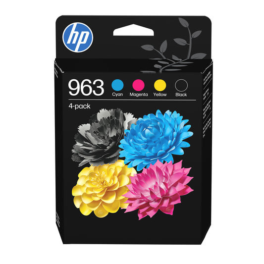 HP 963 4-pack Black/Cyan/Magenta/Yellow Original Ink Cartridges