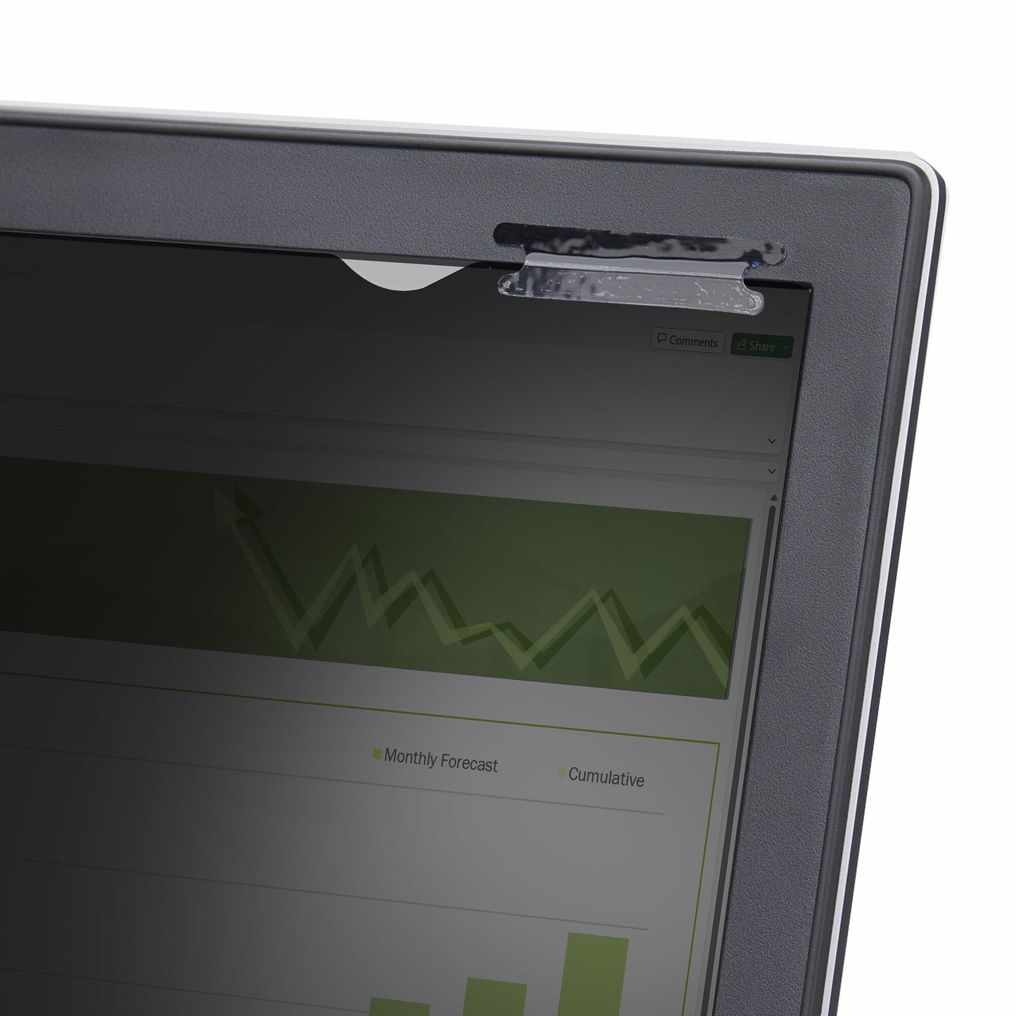 StarTech.com 12.5-inch 16:9 Flip-Up Privacy Screen with Touch, Anti-Glare Blue Light Filter, Laptop Monitor Screen Protector, +/- 30 Deg. View Angle