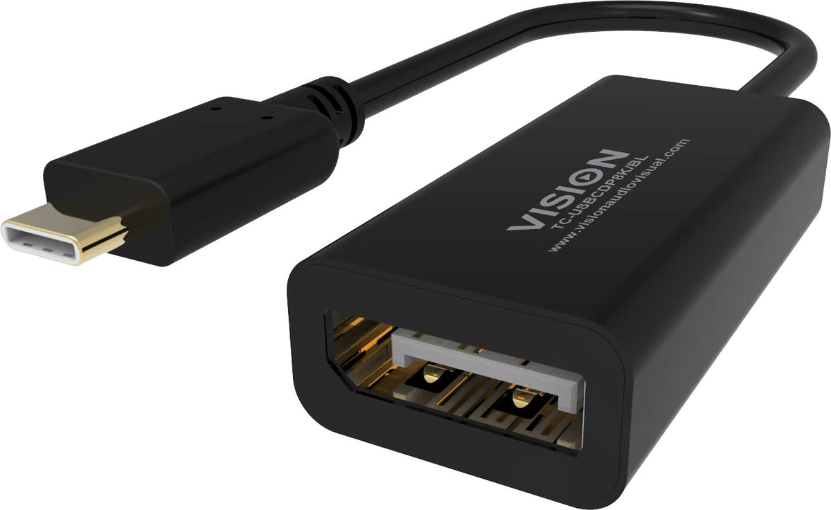 Vision TC-USBCDP8K/BL interface cards/adapter DisplayPort