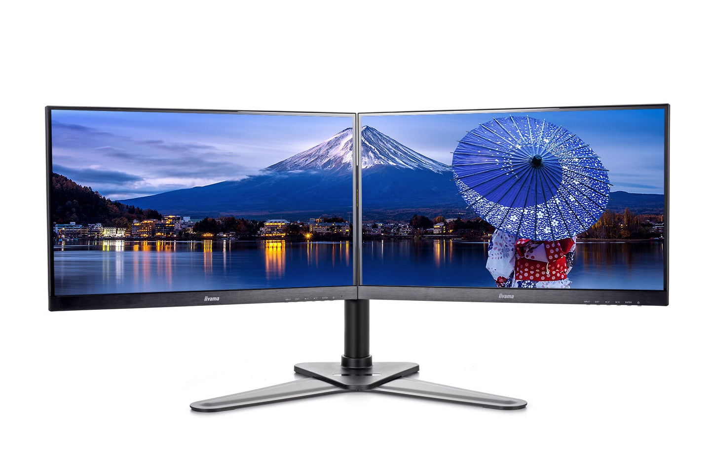 iiyama DS1002D-B1 monitor mount / stand 81.3 cm (32") Desk Black