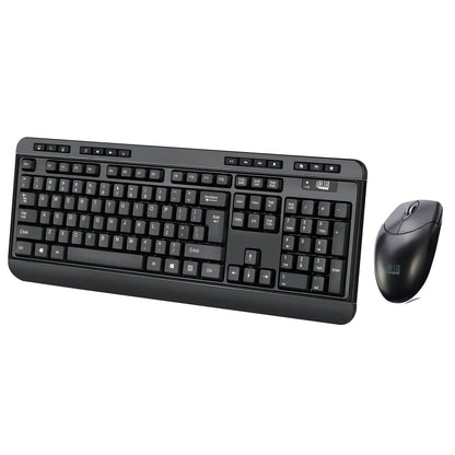 Adesso WKB-1320CB-UK keyboard Mouse included Home RF Wireless QWERTY UK English Black