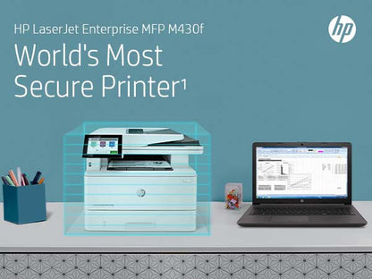 HP LaserJet Enterprise M430f Multifunction Black and white Printer, Ethernet Only; Copier, Scanner