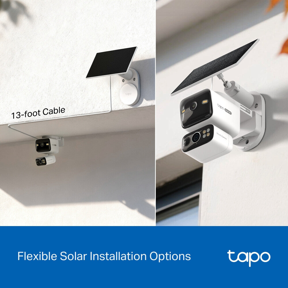 TP-Link Tapo Solar-Pow Dual-Lens Pan/Tilt Sec Cam Kit smart home security kit