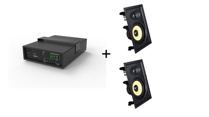 Vivolink Audiopack Subwoofer + 2 x premium in-wall speakers (Limited Bundle Pack Offer) Black Wired 110 W