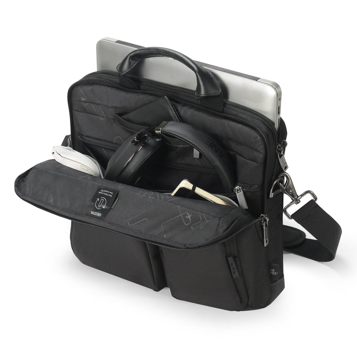 DICOTA D3250601 laptop case 35.6 cm (14") Briefcase Black