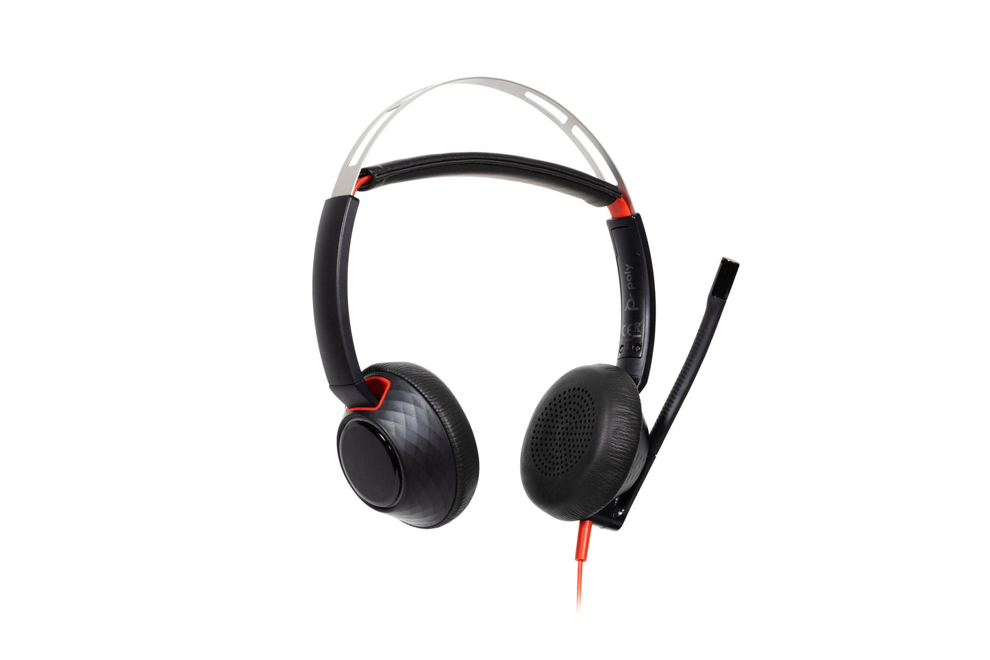 HP Poly Blackwire 5220 Stereo USB-C Headset +3.5mm Plug +USB-C/A Adapter