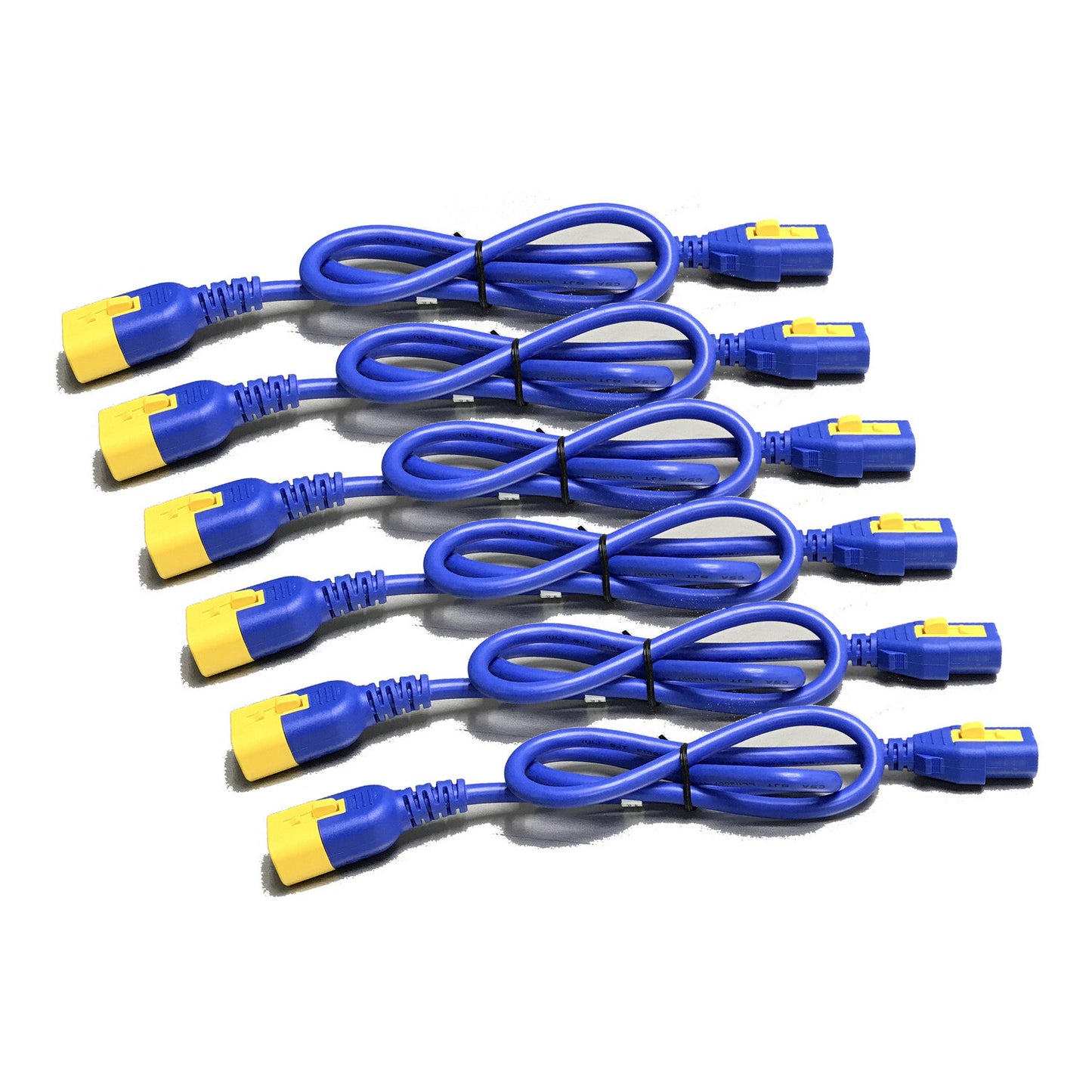 APC Power Cord Kit (6 ea), Locking, C13 to C14, 1.8m, Blue