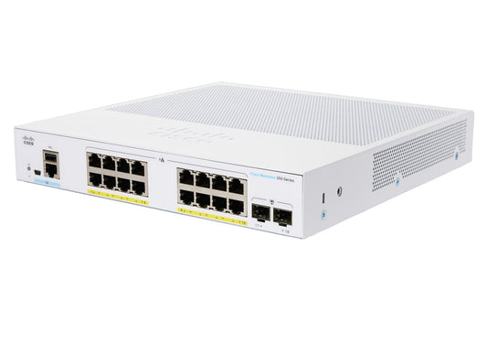 Cisco Business CBS350-16P-2G Managed Switch | 16 Port GE | PoE | 2x1G SFP | Limited Lifetime Protection (CBS350-16P-2G)