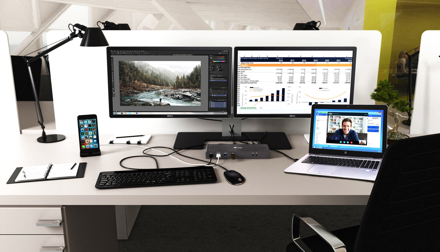 i-tec USB 3.0 / USB-C / Thunderbolt 3 Dual Display Docking Station