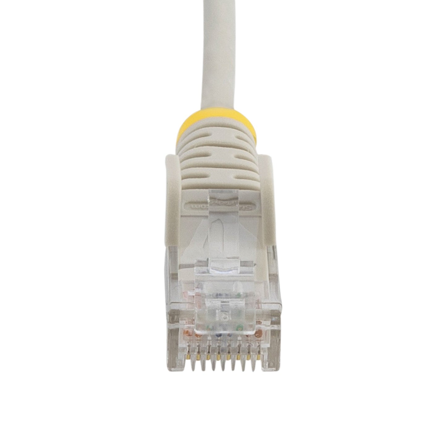 StarTech.com 15m Gray Slim CAT6 Ethernet Cable, Snagless, 100W PoE, UTP, LSZH, 28AWG Pure Bare Copper Wire, Slim RJ45 Network Patch Cord w/Strain Reliefs, Individually Tested