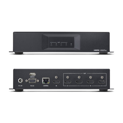 StarTech.com 2x2 HDMI Video Wall Controller - 4K 60Hz HDMI 2.0 Video Input to 4x 1080p Output - Video Wall Processor for Multi Screen Display - Video Wall Splitter - RS232/Ethernet Control