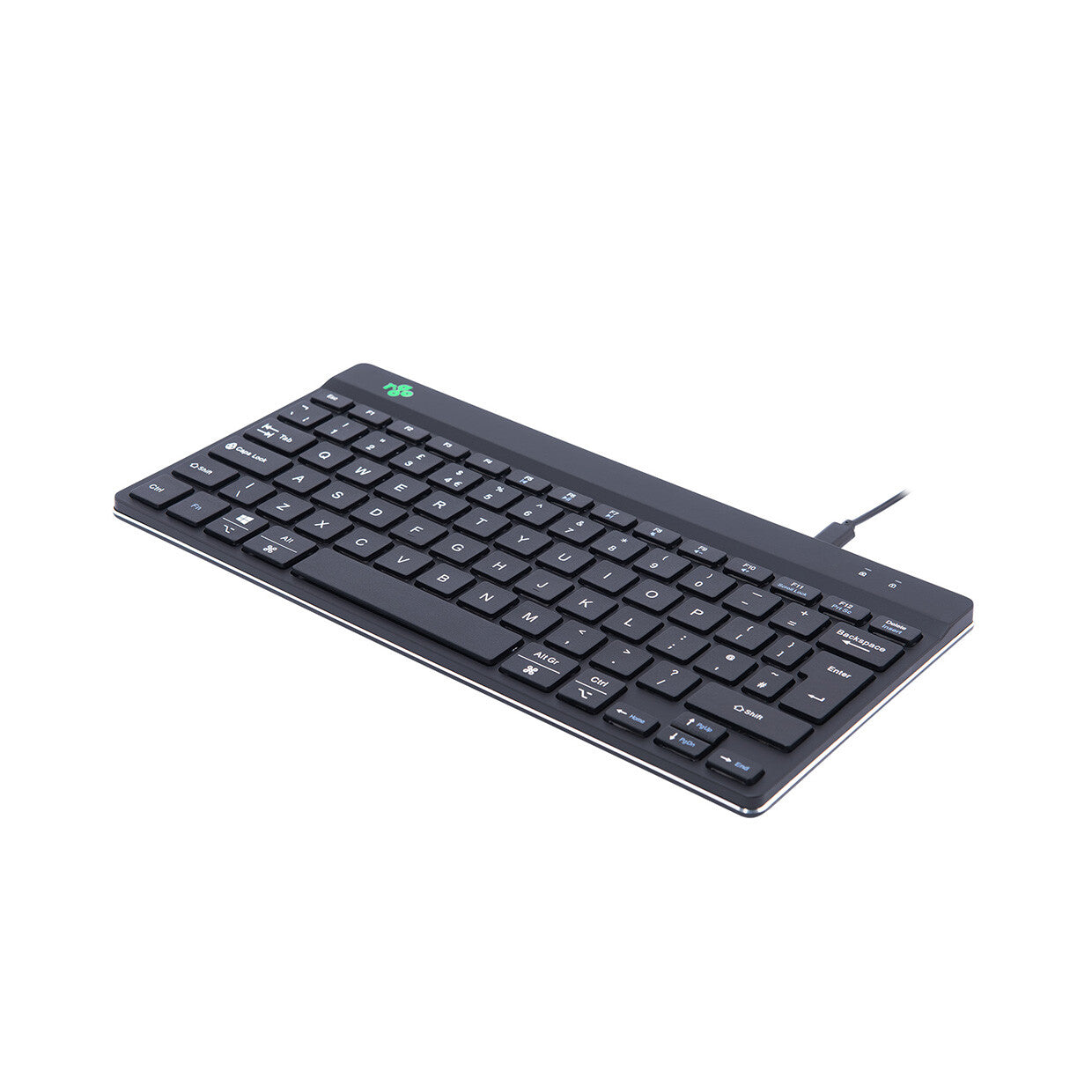 R-Go Tools Ergonomic keyboard R-Go Compact Break, compact keyboard with break software, QWERTY (UK), wired, black