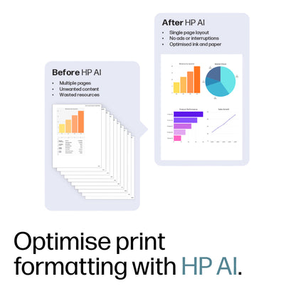 HP OfficeJet Pro 9132e Wireless All-in-One Color Printer, Instant Ink; Two-sided printing