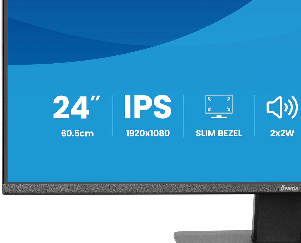 iiyama ProLite X2493HSU-B1 computer monitor 60.5 cm (23.8") 1920 x 1080 pixels Full HD LED Black