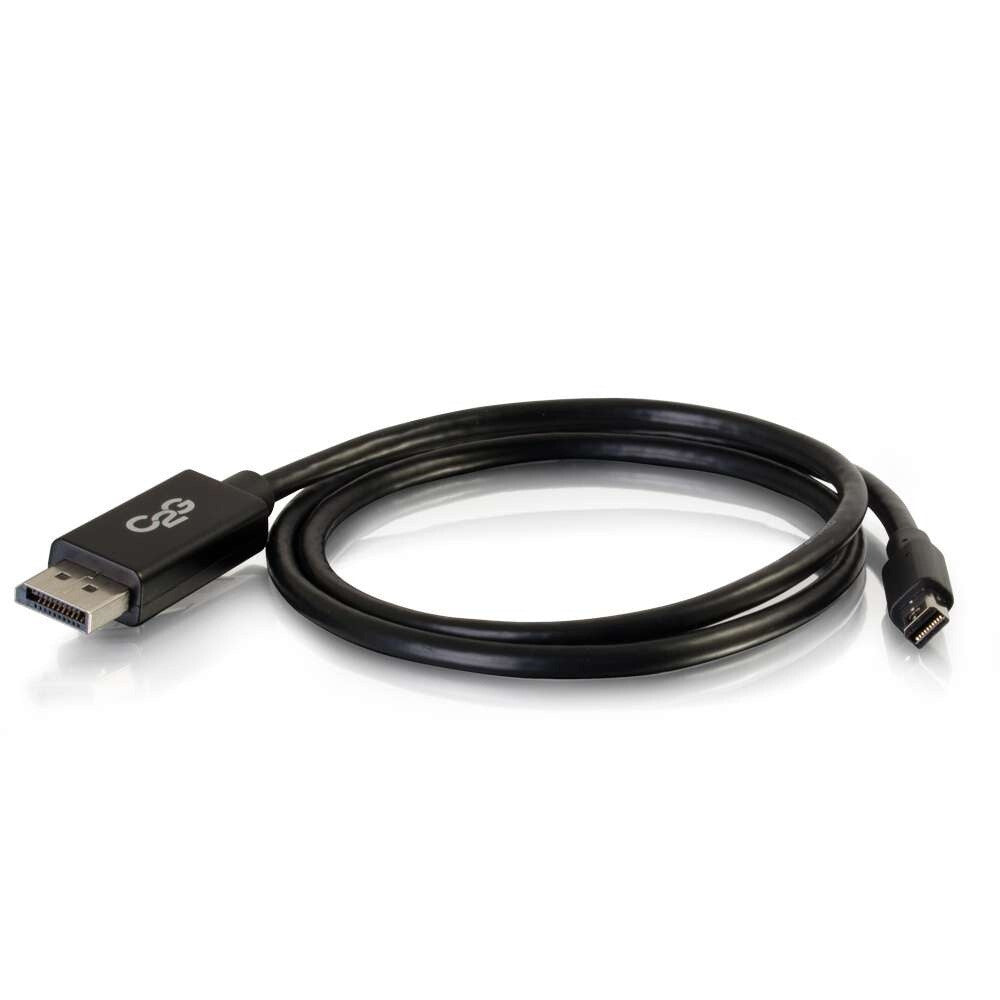 C2G 2m Mini DisplayPortTM to DisplayPortTM Adapter Cable 4K 30Hz - Black