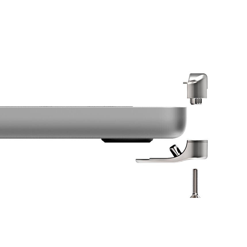 Compulocks Ledge Lock Adapter for MacBook Pro 16" M1, M2 & M3 with Combination Cable Lock Silver