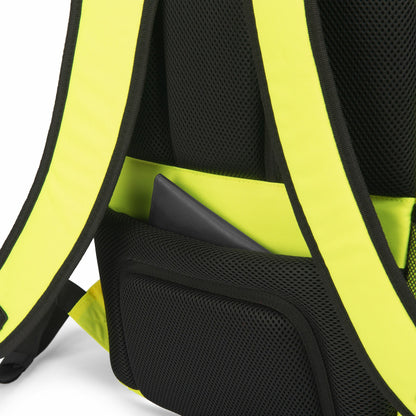DICOTA P20471-17 backpack Rucksack Black, Grey, Yellow Recycled polyethylene terephthalate (rPET)