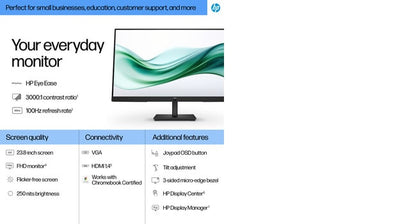 HP Series 3 Pro 23.8 inch FHD Monitor - 324pv