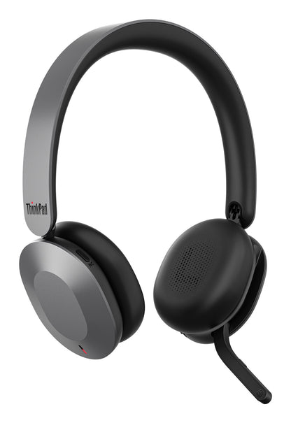 Lenovo 4XD1V23301 headphones/headset Wired & Wireless Head-band Office/Call center USB Type-C Bluetooth Grey