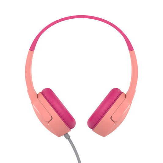 Belkin SoundForm Mini Headset Wired Head-band Calls/Music/Sport/Everyday, In-line microphone, pink
