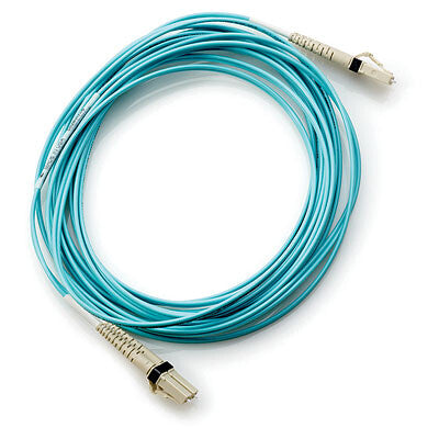HPE LC to LC Multi-mode OM3 2-Fiber 5.0m 1-Pack InfiniBand/fibre optic cable 5 m Blue