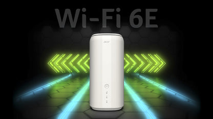 Acer Connect X6E wireless router Gigabit Ethernet Tri-band (2.4 GHz / 5 GHz / 6 GHz) 5G White