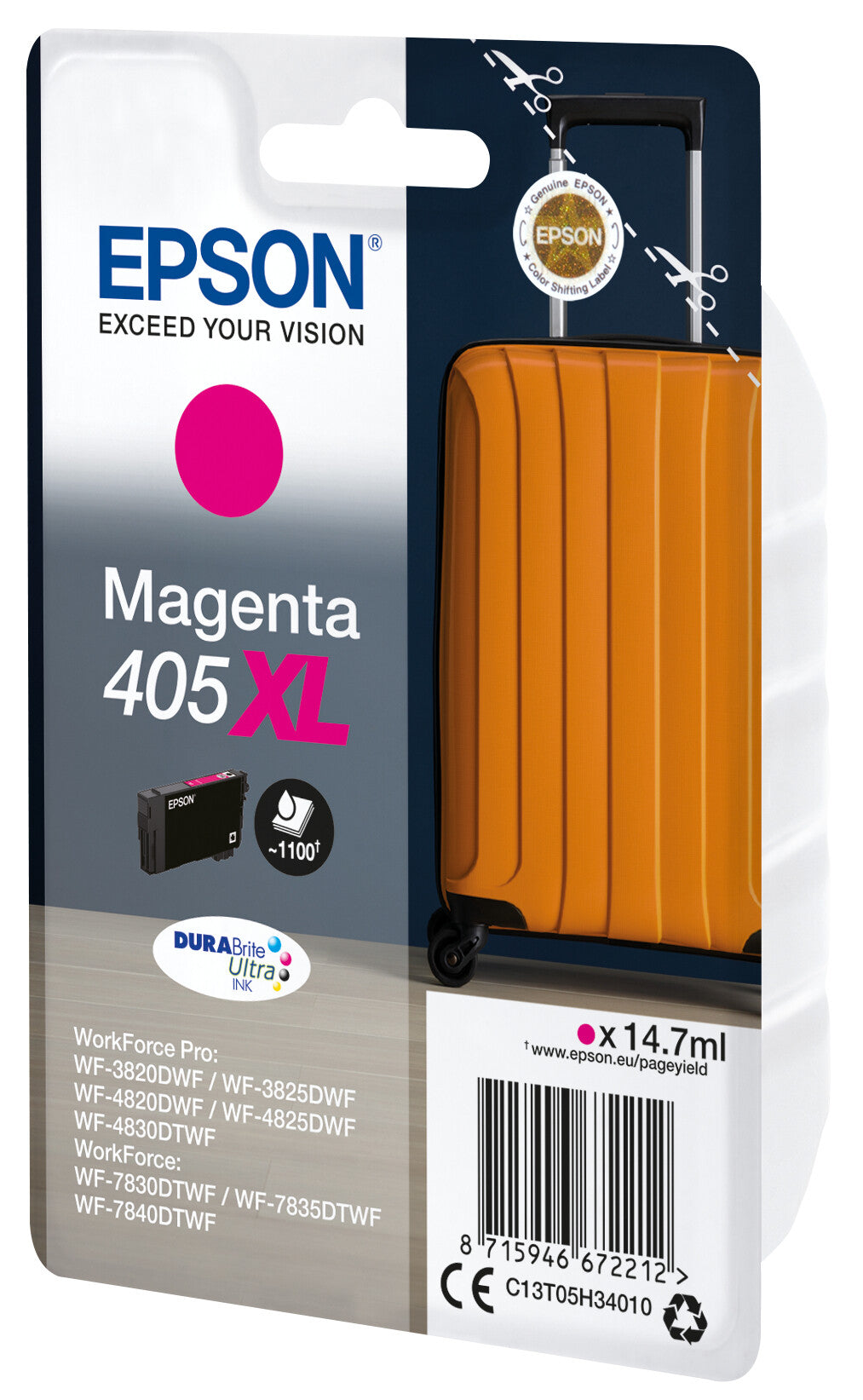 Epson 405XL ink cartridge 1 pc(s) Original High (XL) Yield Magenta