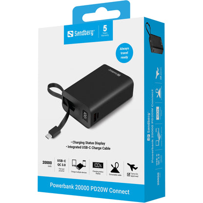 Sandberg Powerbank 20000 PD20W Connect