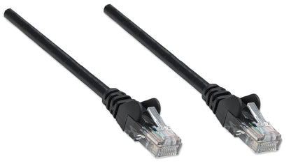 Intellinet Network Patch Cable, Cat5e, 20m, Black, CCA, U/UTP, PVC, RJ45, Gold Plated Contacts, Snagless, Booted, Lifetime Warranty