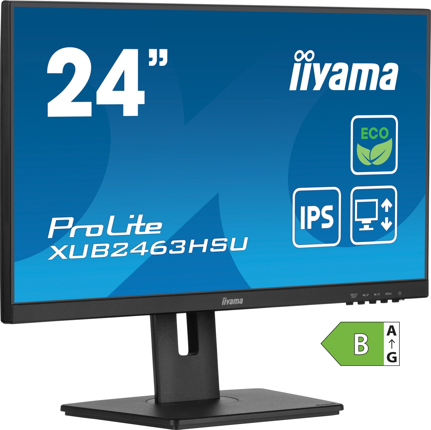 iiyama ProLite XUB2463HSU-B1 computer monitor 61 cm (24") 1920 x 1080 pixels Full HD LED Black