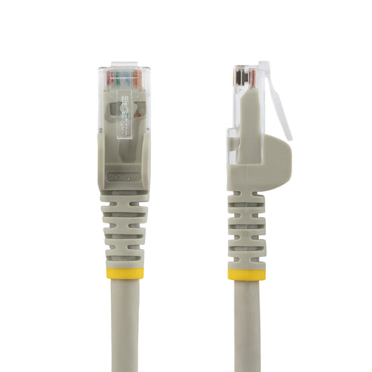 StarTech.com 5m CAT6 Ethernet Cable - LSZH (Low Smoke Zero Halogen) - 10 Gigabit 250Mhz 100W PoE RJ45 10GbE UTP Network Patch Cord Snagless with Strain Relief - Grey, CAT 6, ETL Verified, 24AWG