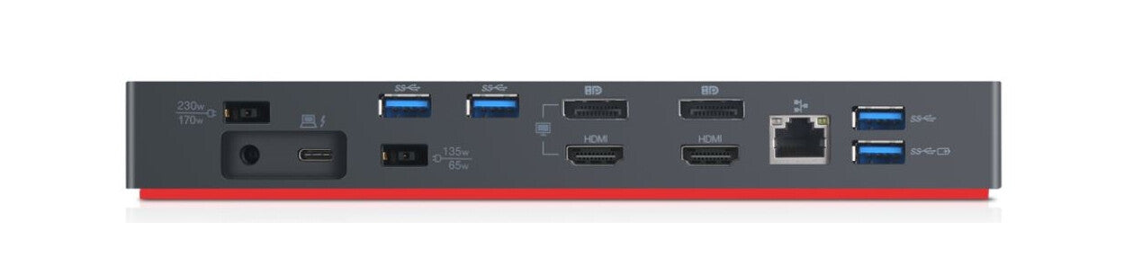 Lenovo ThinkPad Thunderbolt 3 Workstation Gen 2 Wired Black