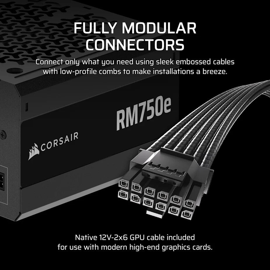Corsair RM750e power supply unit 750 W 24-pin ATX ATX Black