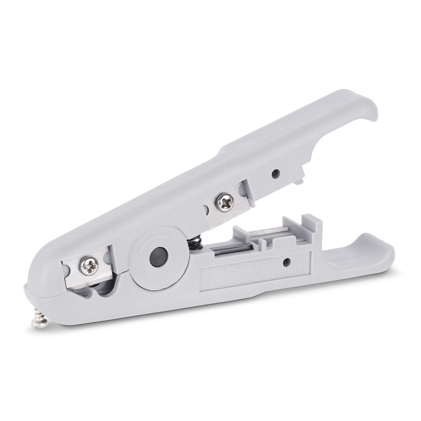 StarTech.com Network Cable Stripper and Cutter, Professional Wire Stripper for UTP/FTP/STP/Coax Cables, Rotary Wire Stripping and Cutting Tool