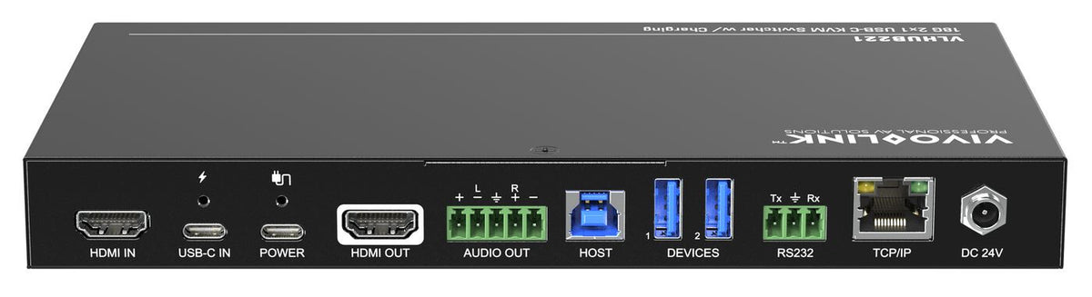 Vivolink VLHUB221 USB graphics adapter 3840 x 2160 pixels Black