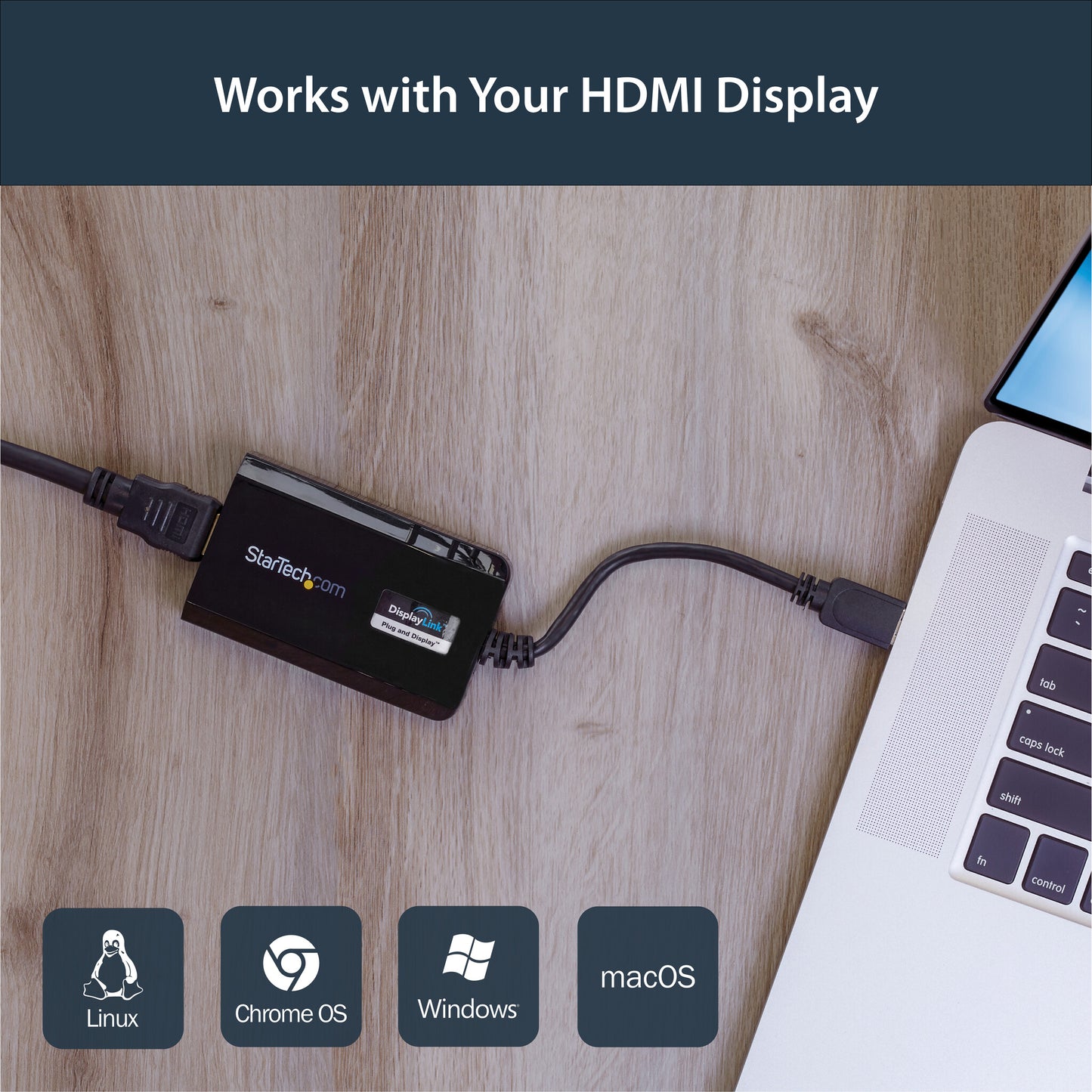 StarTech.com USB 3.0 to HDMI Adapter - DisplayLink Certified - 1080p (1920x1200) - USB Type-A to HDMI Display Adapter Converter for Monitor - External Video & Graphics Card - Windows/Mac