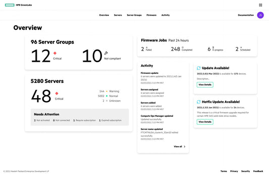 HPE Compute Ops Management Advanced 5-year Upfront Alletra 4000 SaaS