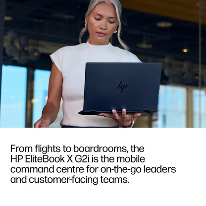 HP EliteBook X G2i 14 inch Notebook Next Gen AI PC Wolf Pro Security Edition Copilot+ PC Intel Core Ultra 7 356H Laptop 35.6 cm (14") 3K 32 GB LPDDR5x-SDRAM 512 GB SSD Wi-Fi 7 (802.11be) Windows 11 Pro Blue