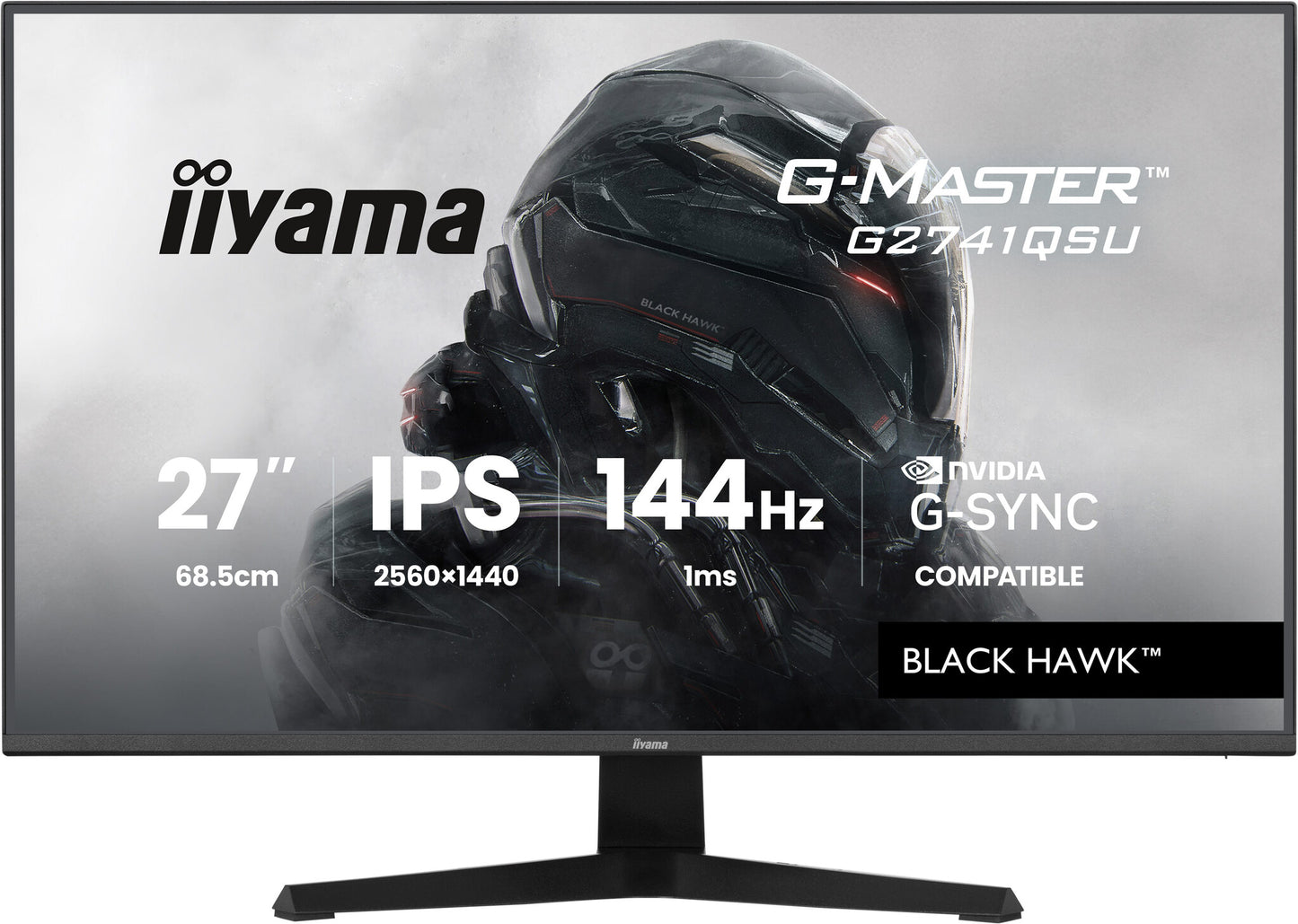 iiyama G-MASTER G2741QSU-B1 computer monitor 68.6 cm (27") 2560 x 1440 pixels 4K Ultra HD QLED Black