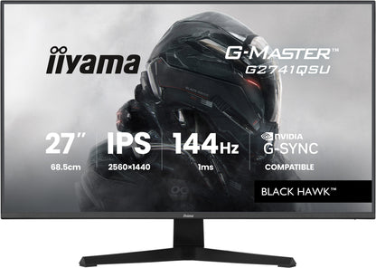 iiyama G-MASTER G2741QSU-B1 computer monitor 68.6 cm (27") 2560 x 1440 pixels 4K Ultra HD QLED Black