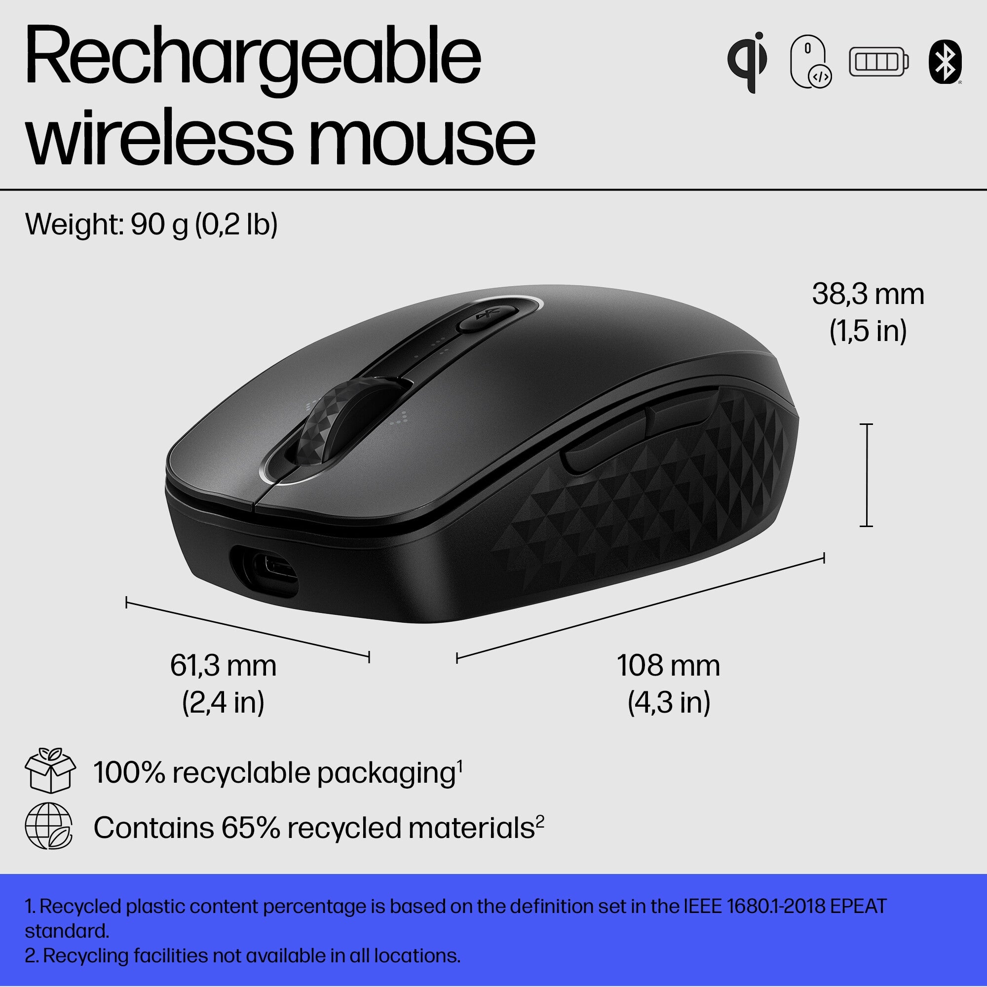 HP 690 Rechargeable Wireless Mouse