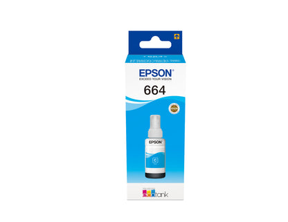 Epson 664 Ecotank Cyan ink bottle (70ml)