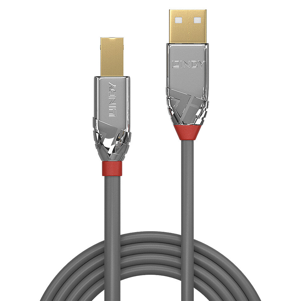 Lindy 7.5m USB 2.0 Type A to B Cable, Cromo Line