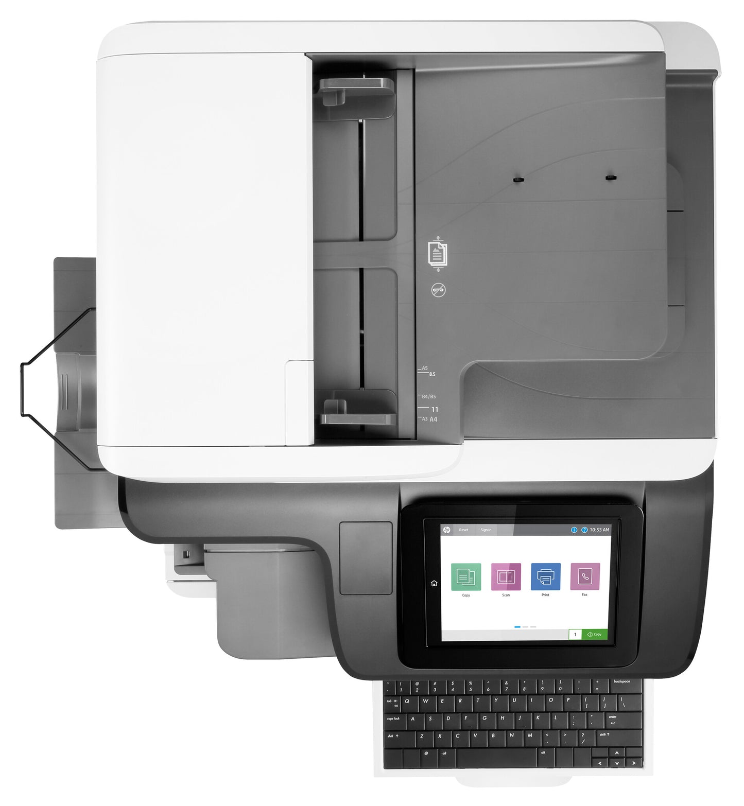 HP Color LaserJet Enterprise Flow LaserJet Enterprise Flow M776zs Wireless Multifunction Color Printer, Copier, Scanner; Duplex