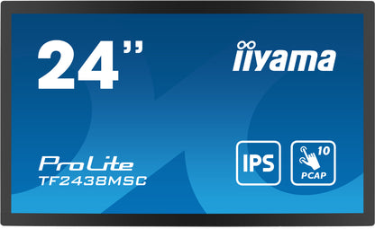 iiyama TF2438MSC-B1 computer monitor 60.5 cm (23.8") 1920 x 1080 pixels Full HD LED Touchscreen Black