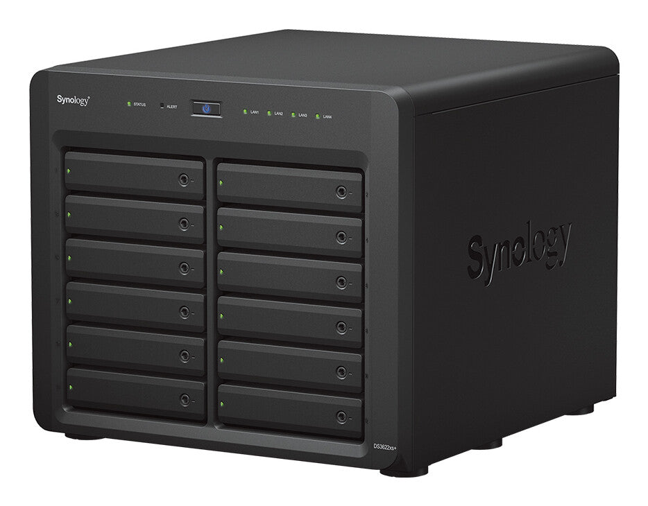 Synology DiskStation DS3622XS++ 12x16TB HDD NAS Desktop Intel® Xeon® D D-1531 16 GB DDR4 192 TB DiskStation Manager Black